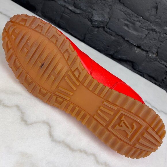 Louis Vuitton X Supreme Run Away Sneakers Red Leather 8 LV or 9 US or 42 EUR - Picture 10 of 16